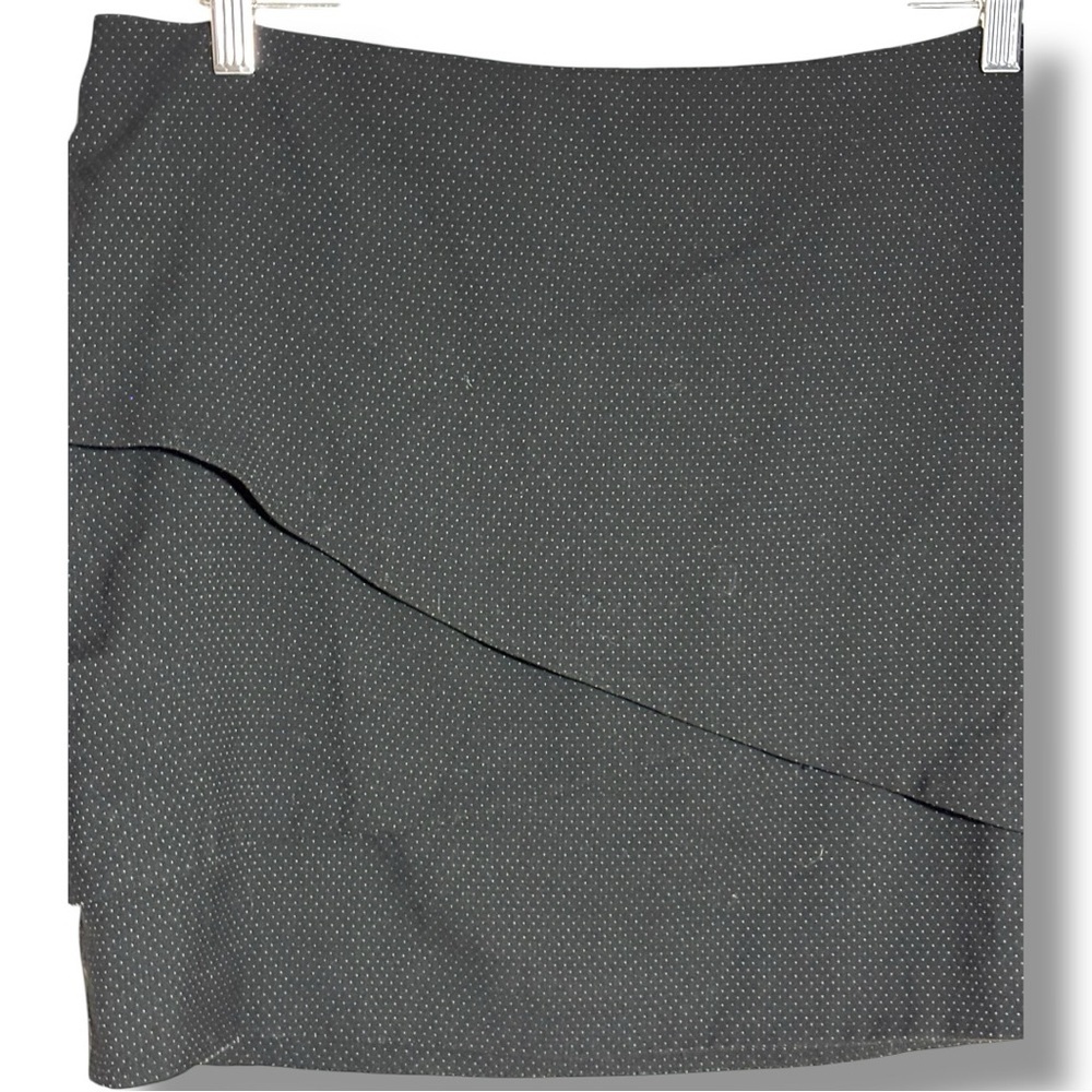 Forenza Womens 12 Classic Charcoal Overlapping Tiers Pencil Bodycon Mini Skirt - Picture 13 of 15